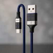 USB to Type-C Cable iKaku KSC-696 1.2 m Blue, USB-A to USB-C data and charging cable