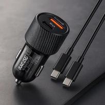 Car Charger iKaku KSC-856 PD30W QC3.0 Dual Port USB Type-C