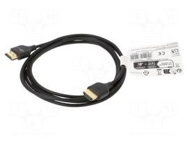 Cable | HDMI plug,both sides | 2m | black | Core: CCS