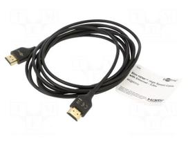 Cable | HDMI plug,both sides | 3m | black | Core: CCS