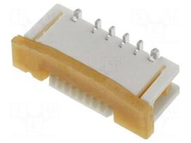 Connector: FFC/FPC | gold-plated | SMT | 500mA | 50V | Slider | PIN: 8