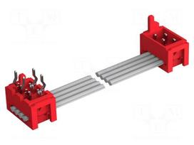 Ribbon cable with IDC connectors | Tape ph: 1.27mm | PIN: 4 | 0.2m