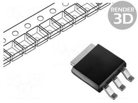IC: voltage regulator | linear,fixed | 5V | 1.5A | TO263 | SMD | 0÷125°C