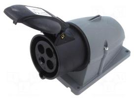 Connector: AC supply 3-phase | socket | female | 500VAC | IP&S | IP44