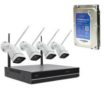 PNI House WiFi660 NVR video surveillance package with 4 wireless cameras, 3MP and PNI SafeHouse 1TB HDD, 3.5'' included