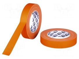 Tape: duct | W: 25mm | L: 25m | Thk: 0.3mm | fluorescent-orange | max.60°C