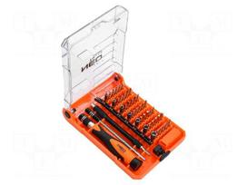 Screwdriver: precision-set | steel | plastic box | 45pcs.