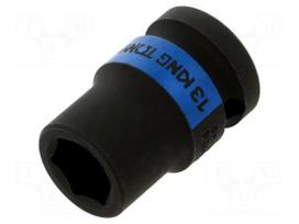 Socket: 6-angles | socket spanner,impact | 13mm | 1/2" | short