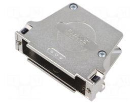 Enclosure for connectors: D-Sub | for cable | angled | shielded