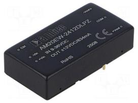 Converter: DC/DC | 20W | Uin: 9÷36VDC | Uout: 12VDC | Uout2: -12VDC | THT