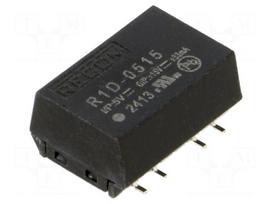 Converter: DC/DC | 1W | Uin: 4.5÷5.5VDC | Uout: 15VDC | Uout2: -15VDC