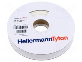 Heat shrink markers | white | thin walled | Shrinking ratio: 3: 1