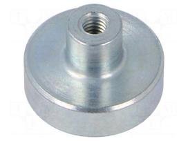 Magnet: permanent | samarium, cobalt | 90N | Ø: 20mm | H: 13mm | steel