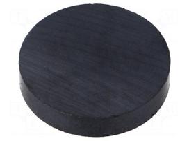 Magnet: permanent | hard ferrite | 11N | Ø: 30.5mm | H: 6mm