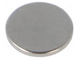 Magnet: permanent | neodymium | 5N | Ø: 10mm | H: 1mm