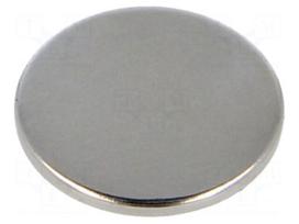 Magnet: permanent | neodymium | 10N | Ø: 18mm | H: 1.5mm