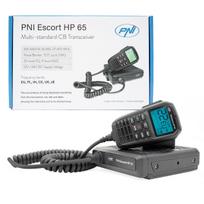 CB radio station PNI Escort HP 65 ASQ, multi-norm, Noise Blanker, ASQ, adjustable SQ, 12 V - 24 V, cigarette lighter plug included