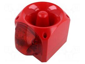 Signaller: lighting-sound | 10÷60VDC | siren,flashing light | LED