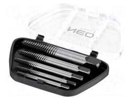 Tools set: screw extractor | 5pcs.