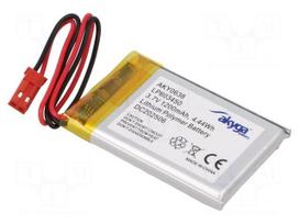 Re-battery: Li-Po | 3.7V | 1200mAh | cables,JST SYP-02T-1 socket