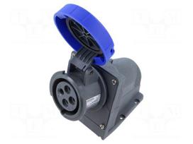 Connector: AC supply 3-phase | socket | female | 20A | 250VAC | 250V