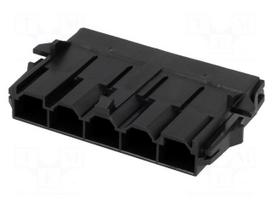 Connector: wire-wire/PCB | plug | male | PIN: 5 | Mini-Fit Sr | 600V