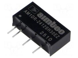 Converter: DC/DC | 1W | Uin: 22.8÷25.2VDC | Uout: 12VDC | Iout: 84mA
