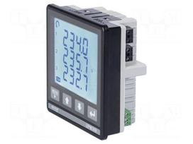 Meter: power quality analyser | on panel | digital,mounting | LCD