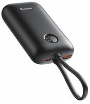 Swissten Voltbox 35W Power Bank 10000 mAh with Built-In Cables USB-C and Lightning