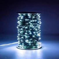 LED Christmas diode garland 100m on a metal wire DEW DROP with remote, 1000LED, white, IP44