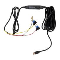 PNI HWK5 direct power cable for car DVRs, 12V/24V input, 5V 2.5A output, low voltage protection, length 3.5 meters