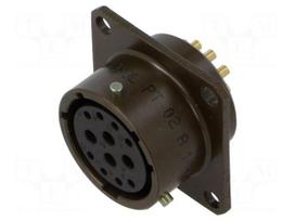 Connector: circular | socket | female | PIN: 12(8+4) | PT/451 | 7.5A,13A