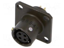 Connector: circular | socket | female | PIN: 4 | PT/451 | 7.5A | 600V