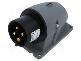 Connector: AC supply 3-phase | socket | male | 16A | 500VAC | IP&S | IP44