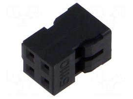 Connector: wire-wire/PCB | plug | female | PIN: 4 | Milli-Grid | crimped