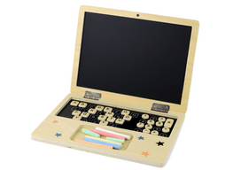 Žaidimų zona | PC | Konsolės | Priedai // Edukaciniai žaislai | Interaktyvūs | Kūrybiški | Meniški // Tablica Drewniana Laptop Kreda