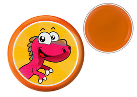 Žaidimų zona | PC | Konsolės | Priedai // Žaislai ir žaidimai vaikams // Dysk Latający Frisbee z Dinozaurem Pomarańczowy 20 Cm
