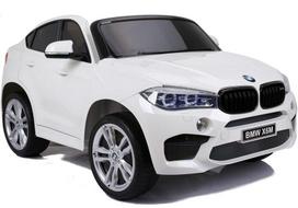 Žaidimų zona | PC | Konsolės | Priedai // Vaikiškos elektrinės transporto priemonės // Auto Na Akumulator NOWE BMW X6M SUV Światła LED MP3 Pilot Białe
