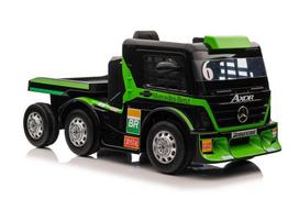 Žaidimų zona | PC | Konsolės | Priedai // Vaikiškos elektrinės transporto priemonės // Auto Na Akumulator Ciężarówka Mercedes + Naczepa XMX622B Zielony LCD