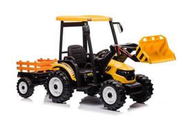 Žaidimų zona | PC | Konsolės | Priedai // Vaikiškos elektrinės transporto priemonės // Traktor Na Akumulator Z Przyczepą Hercules Żółty 24V