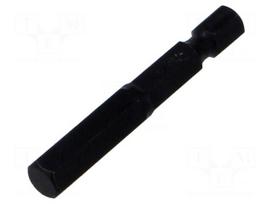 Screwdriver bit | hex key | HEX 7mm | 1/4" | Overall len: 50mm