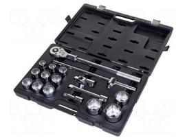 Wrench-set | socket spanner | 3/4" | 17pcs.