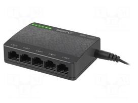 Switch Ethernet | RJ45 socket x5 | PnP,LED status indicator