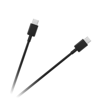 Išmaniųjų telefonų atsarginės dalys // Kabeliai // Kabel USB typu C - USB typu C 100 cm czarny