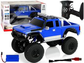 Žaidimų zona | PC | Konsolės | Priedai // Radijo valdomi žaislai ir priedai // Auto Off- Road R/C 2.4G Climbing Car 1:8 Niebieskie 4x4
