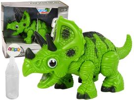 Žaidimų zona | PC | Konsolės | Priedai // Žaislai ir žaidimai vaikams // Interaktywny Dinozaur Triceratops Para Wodna Dźwięk Zielony