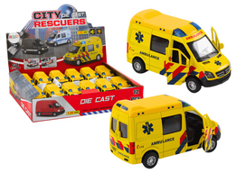 Žaidimų zona | PC | Konsolės | Priedai // Žaislai ir žaidimai vaikams // Ambulans Karetka 1:32 Otwierane Drzwi Światła Dźwięki Napęd Żółt