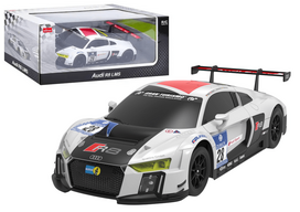 Žaidimų zona | PC | Konsolės | Priedai // Radijo valdomi žaislai ir priedai // Auto R/C 1:24 Zdalnie Sterowane Sportowe AUDI R8 LMS Biało-Czarne
