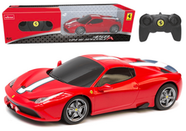 Žaidimų zona | PC | Konsolės | Priedai // Radijo valdomi žaislai ir priedai // Auto Sportowe Ferrari 458 Speciale Zdalnie Sterowane RC Czerwone 1:24