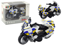 Žaidimų zona | PC | Konsolės | Priedai // Žaislai ir žaidimai vaikams // Motocykl Policyjny z Napędem Frykcyjnym Na Baterie Światła Dźwięk